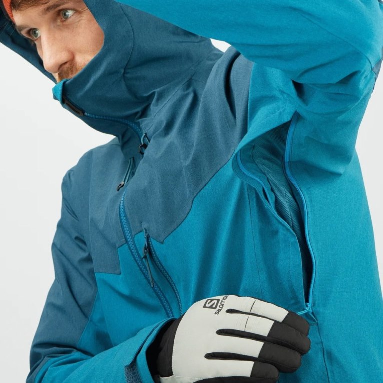 Chaquetas De Esquí Salomon Untracked Insulated Hombre Turquesa | MX PBUR215